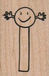 Smiley With Arms Pez Dispenser 1 1/4 x 1 3/4-0