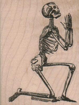 Skeleton Praying/Begging 2 3/4 x 3 1/2-0