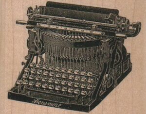 Vintage Typewriter 3 x 2 1/4-0