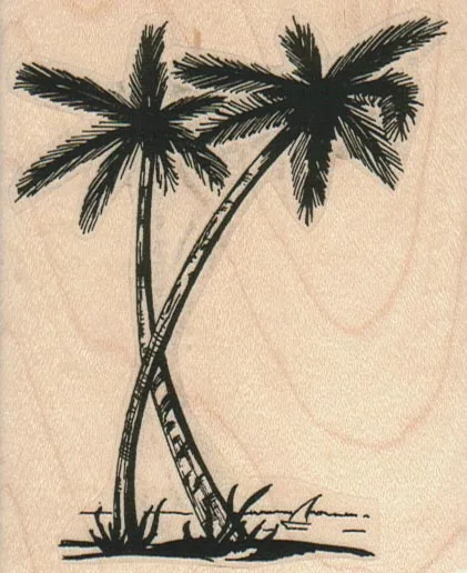 Crossed Palms 3 x 3 1/2-0