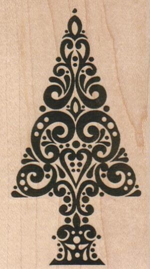 Paisley Christmas Tree 2 1/4 x 3 3/4-0