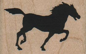 Silhouette Horse 2 x 1 1/4-0
