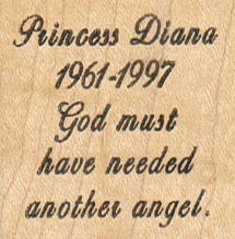 Princess Diana God Must 1 1/2 x 1 1/2-0