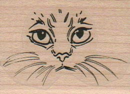 Cat Face 1 1/2 x 1 3/4-0