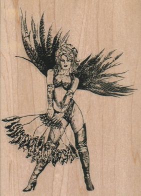 Feather Showgirl (Large) 3 1/2 x 4 3/4-0