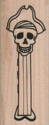 Pirate Skull Pez Dispenser 1 1/4 x 3-0