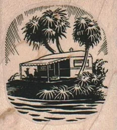 Trailer With Palms 1 3/4 x 1 3/4-0