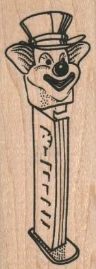 Clown Pez Dispenser 1 1/4 x 3 1/4-0
