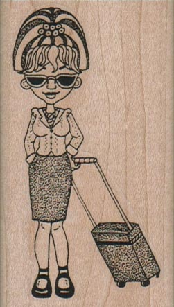 Suitcase Lady 1 3/4 x 3-0