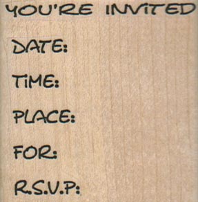 You're Invited 2 1/4 x 2 1/4-0