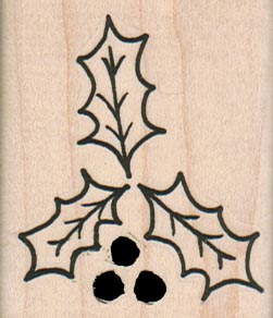 Holly & Berries/Lg 1 3/4 x 2-0