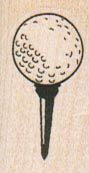 Golf Ball On Tee 3/4 x 1 1/4-0