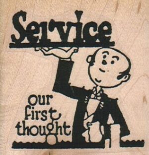 Service Our First Thought 2 1/4 x 2 1/4-0