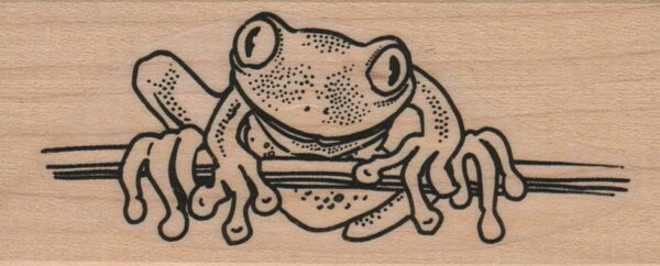 Frog On Branch 1 1/2 x 3 1/4-0