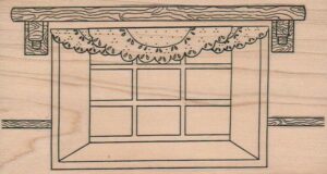 Bay Window With Curtains 3 x 5 1/2-0