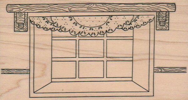 Bay Window With Curtains 3 x 5 1/2-0