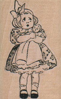 Girl With Doll 1 1/2 x 2 1/4-0