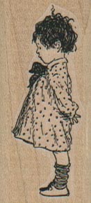 Girl In Polka Dot Dress 1 x 2-0