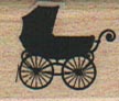 Baby Carriage Silhouette 3/4 x 3/4-0