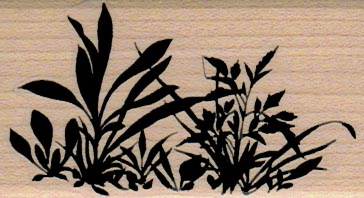 Silhouette Clumps Of Plants 1 1/2 x 2 1/2-0