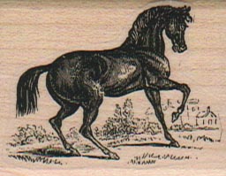 Horse With Raised ForeLeg 1 1/2 x 1 3/4-0