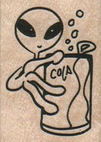 Alien With Cola 1 1/2 x 2-0