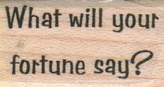 What Will Your Fortune 3/4 x 1 1/4-0