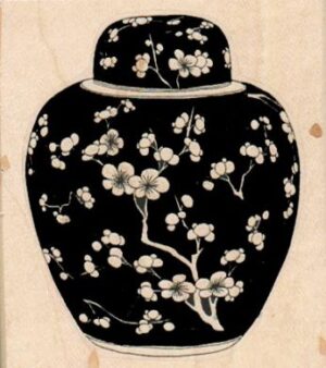 Flowered Jar 2 3/4 x 3-0