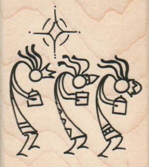 Three Wise Kokopelli 2 1/2 x 2 3/4-0