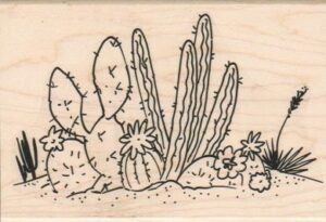 Cactus Clump 3 1/2 x 5-0