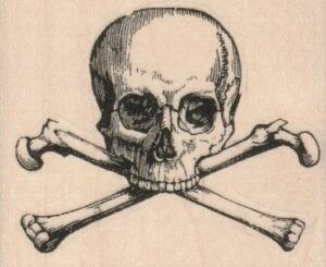 Skull & Crossbones 2 1/2 x 2-0