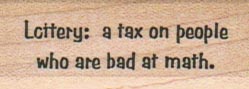 Lottery: A Tax On People 3/4 x 1 3/4-0