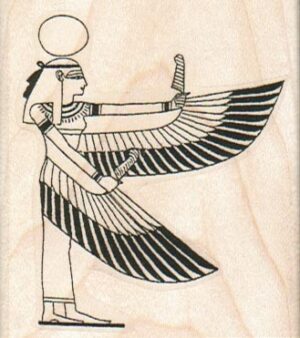 Egyptian Winged Lady 2 1/4 x 2 1/2-0