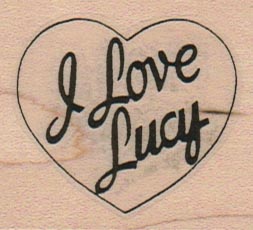 I Love Lucy/Heart 1 3/4 x 2-0