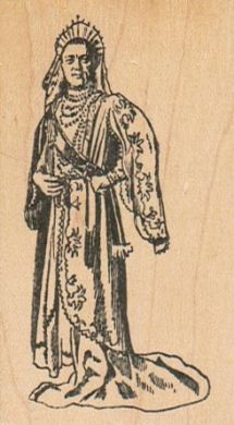 Gowned Personage 1 3/4 x 3-0