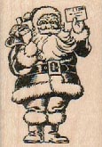 Santa With Envelope 1 1/4 x 1 3/4-0