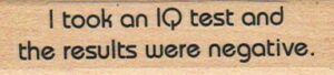 I Took An IQ Test 3/4 x 2 1/2-0