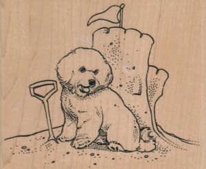 Bichon Sand Castle 4 1/4 x 3 1/2-0