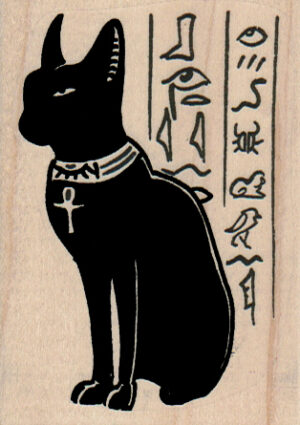 Cat Hieroglyphics 2 1/4 x 3-0
