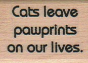 Cats Leave Pawprints 1 x 1 1/4-0
