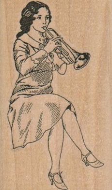 Trumpet Lady 1 3/4 x 2 3/4-0