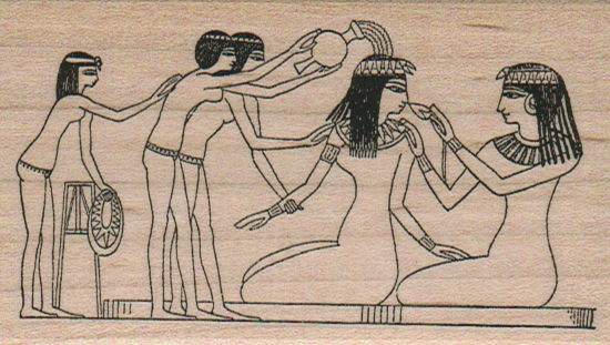 Egyptian Bathing Maiden 2 1/4 x 3 3/4-0