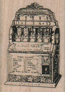 Antique Slot Machine 1 1/2 x 2-0