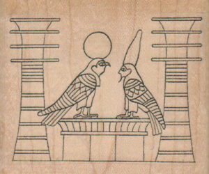 Egyptian Bird Gods 2 3/4 x 2 1/4-0