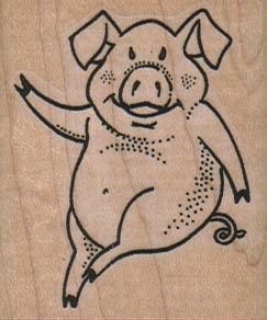 Pig Waving 1 3/4 x 2-0