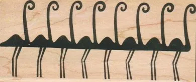 Egyptian Flamingos 2 3/4 x 6-0