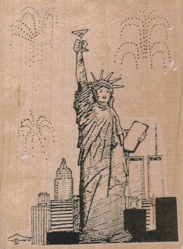 Statue of Liberty Toasting 2 3/4 x 3 1/2-0