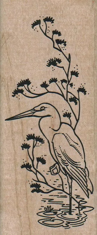 Crane On One Leg 2 1/4 x 5 1/4-0