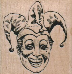 Jester Head/Large 2 1/4 x 2 1/4-0