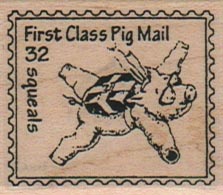 First Class Pig Mail 1 1/2 x 1 1/2-0